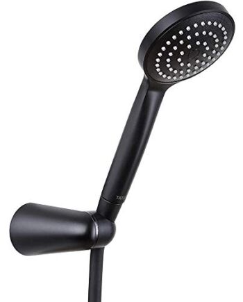 Głowica prysznicowa Tatay, czarno-biała, 9,7 x 4,3 x 24 cm