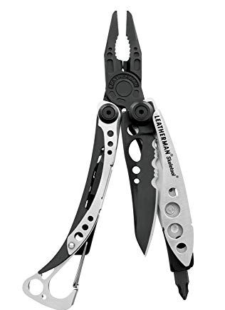 LEATHERMAN - Skeletool Multi-Tool, lekki i kompaktowy, z 7 ważnymi narzędziami, czarny/srebrny