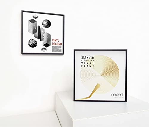 nielsen Rama na płyty gramofonowe, 31,4 x 31,6 cm, aluminiowa, czarna - obrazek 5