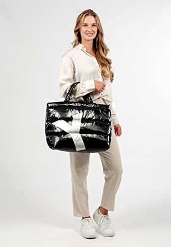 SURI FREY Shopper Melany 13463 damskie torebki dwukolorowe czarne 100 One Size, czarny 100, jeden rozmiar - obrazek 8