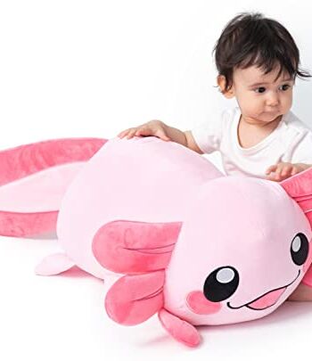 Duża poduszka XXL Axolotl Beeps przytulanka 85 cm Kawaii
