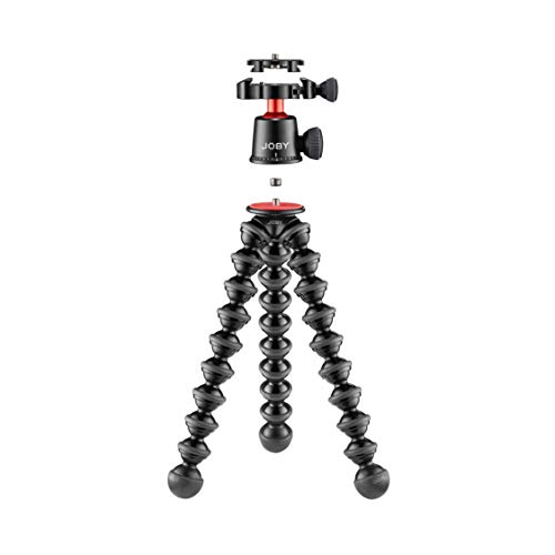 Joby GorillaPod 3K PRO Kit, Leichtes, Flexibles Stativ für Foto, Videoaufnahmen, Spiegellose Systemkameras mit Kugelkopf für Vlogging, Content Creation, für Canon, Nikon, Sony, Aluminium - obrazek 6