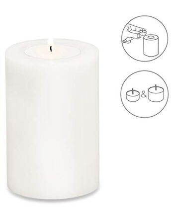 EDZARD Świecznik Cornelius, wysokość 12 cm, Ø 8 cm, świeca permanentna