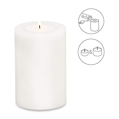 EDZARD Świecznik Cornelius, wysokość 12 cm, Ø 8 cm, świeca permanentna