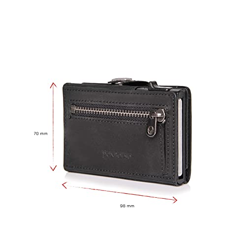 DONBOLSO Portfel Flip, Vintage czarny, Mit Münzfach, Vintage - obrazek 2