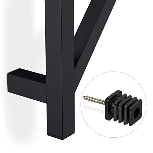 Relaxdays Garderoba ścienna z 8 haczykami, zajmuje mało miejsca, dekor - obrazek 3