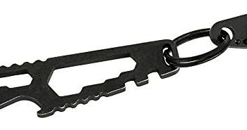 Moses 9797 Expedition Natur Multitool breloczek do kluczy | 10 w 1 narzędzie wielofunkcyjne | na kemping i do aktywności na świeżym powietrzu, czarny