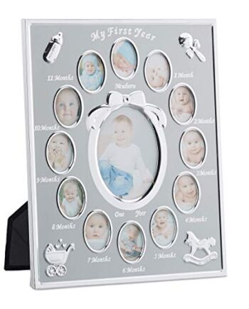 Relaxdays Ramka Na Zdjęcia, Srebrny, 29 x 24 cm