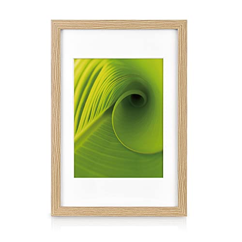 bomoe 24szt Zestaw ramek na zdjęcia Nature - Multi Ramka na zdjęcia Drewno i szkło plastikowe - Ramka na zdjęcia kolaż na galerię ścienną 10x 10x 10,5x15cm / 8x 13x18cm / 4x 15x20cm / 2x 20x30cm - Dębowa ramka na zdjęcia - obrazek 8