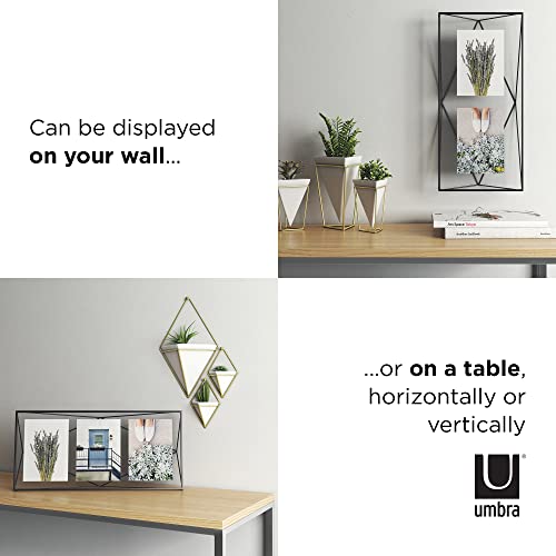 Umbra Prisma Ramka na zdjęcia kolaż 13 x 18 cm - ściana i stół, wiele ramek na 3 zdjęcia, zdjęcia, druki artystyczne i wiele innych, metalowa, czarna - obrazek 4