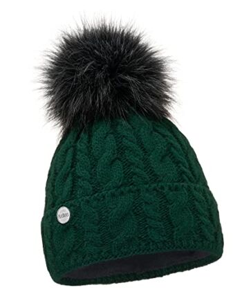 Damska zimowa czapka, ciepła czapka z dzianiny, czapka zimowa z pompon