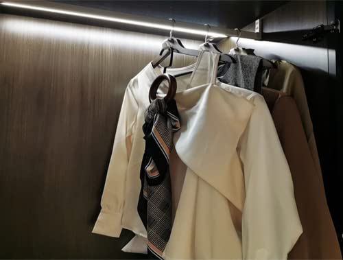 Wieszak na ubrania, nie zajmuje dużo miejsca, 60 sztuk, haczyki łączące, wieszak na ubrania, uchwyt łączący do wieszaków na ubrania (biały) - obrazek 2