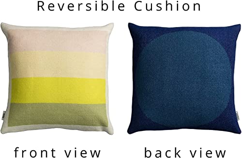 Roros Tweed - Model Asmund Bold - Poduszka we wzorze 104152 fioletowo-żółty - obrazek 3