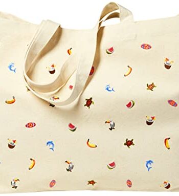 Sowel® torba plażowa, torba na ramię dla kobiet i mężczyzn, haftowana,