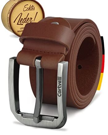 Męski pasek skórzany premium, wyprodukowany w Niemczech, z pudełkiem n