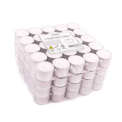 Pajoma Podgrzewacze Niepachnące, Wosk Parafinowy, Biały, 200 Sztuk - obrazek 2