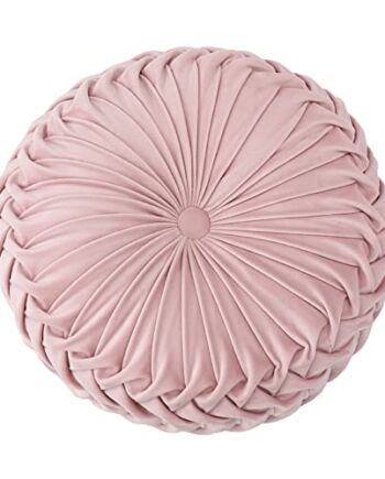 Okrągła poduszka na sofę 34,7 cm czysty kolor aksamitna dekoracja domu