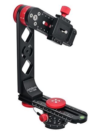 Andoer Panoramiczna głowica statywu 720 stopni z głowicą kulową Arca-Szwajcarska płytka szybkiego zwalniania maks. obciążenie 10 kg do aparatu Nikon Canon Sony DSLR