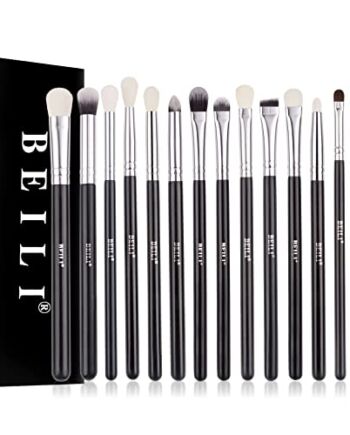 BEILI Profesjonalne pędzle do makijażu oczu, 10 szt. wegańskie pędzle
