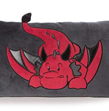 NICI 46728 Poduszka do przytulania smok Eldor 43 x 25 cm – przytulanka dla dziewcząt, chłopców i niemowląt – puszysta poduszka pluszowa – poduszka NICI – przytulna poduszka NICI