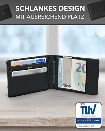 Kronenschein® - Portfel męski z klipsem na pieniądze - portfel RFID - - obrazek 7