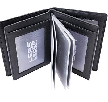 LEAS Etui na dowód osobisty i karty kredytowe/etui wysokiej jakości wy