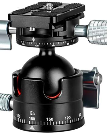 koolehaoda Niskoprofilowa mini głowica kulowa, głowica statywu 360 ° P