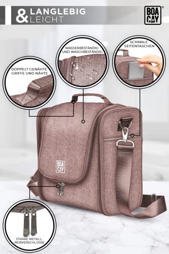 Bardzo Duża Wisząca Kosmetyczka Podróżna dla Kobiet i Mężczyzn, Dziewcząt i Dzieci, Torba na Kosmetyki i Wodoodporny Organizer Łazienkowy na Przybory Toaletowe, Kosmetyki, Makijaż, Pędzle - obrazek 7