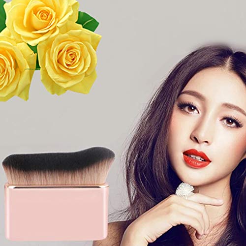 Pędzel do podkładu, profesjonalny pędzel do makijażu, Kabuki, pędzel do twarzy, falisty kształt, szczotka do ciała, do mieszania płynnego balsamu, pudru, kremu, korektora - obrazek 2