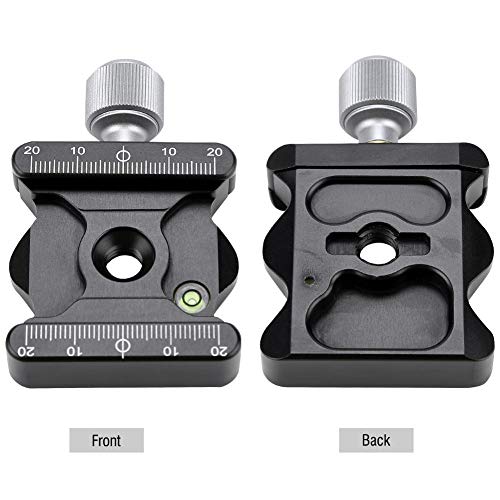 Sxhlseller Zacisk szybkozłączny, DE-50 stop aluminium szybka płyta zaciskowa adapter 3/8" do Arca SWISS, RRS, KIRK, WEMBLEY, MARKINS, SUNWAYFOTO, Benro, SIRUI - obrazek 7