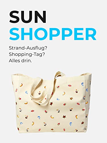 Sowel® torba plażowa, torba na ramię dla kobiet i mężczyzn, haftowana, - obrazek 6