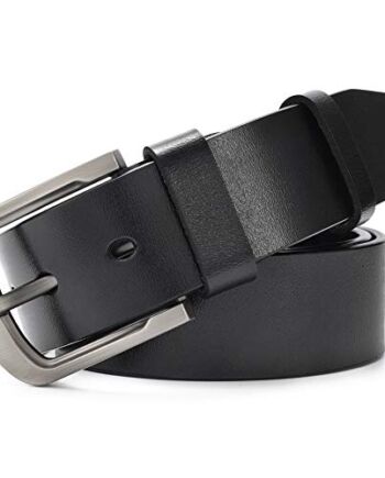 Męski Skórzany Pasek do Spodni Dżinsowych ze Stopu Klamra ze Stopu o Szerokości 38 mm