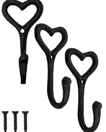 FUXXER® Rustykalny wieszak żelazny, wieszak na ubrania, żeliwo, średni