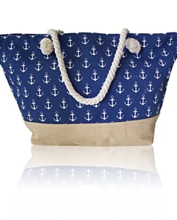 go hawaii Damska torba plażowa 49433, niebieska, XXL, ektragrande, NIEBIESKI