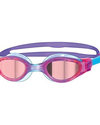 Zoggs Unisex - młodzieżowe okulary pływackie Phantom Elite, różowe/fio