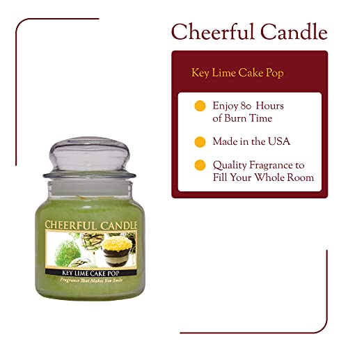 A Cheerful Giver - Key Lime Cake Pop - 473 ml świeczka zapachowa - wesoła świeca, 135 godzin czasu palenia, prezenty dla kobiet - obrazek 5