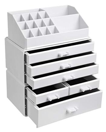 Songmics JKA002 Akrylowy Organizer do Przechowywania Kosmetyków, Tworz