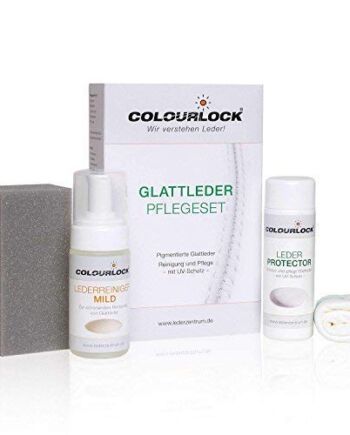 COLOURLOCK Zestaw do pielęgnacji gładkiej skóry łagodny z preparatem do pielęgnacji skóry 150 ml i łagodnym środkiem do czyszczenia skóry 125 ml