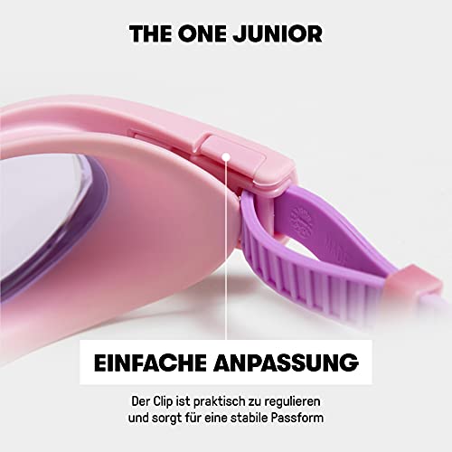 Arena Uniseks - Dzieci The One Okulary do Pływania, Niebieski (Clear-Cyan-Blue) - obrazek 3