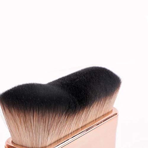 Pędzel do podkładu, profesjonalny pędzel do makijażu, Kabuki, pędzel do twarzy, falisty kształt, szczotka do ciała, do mieszania płynnego balsamu, pudru, kremu, korektora - obrazek 5