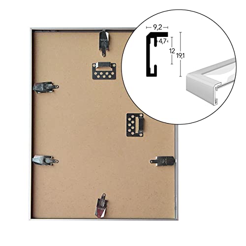 Nielsen aluminium ramka na zdjęcia Atlanta, 59,4x84,1 cm, Czarny matowy - obrazek 5
