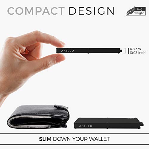 Etui na karty z ochroną RFID - kompaktowy portfel, bezkontaktowe zabez - obrazek 4