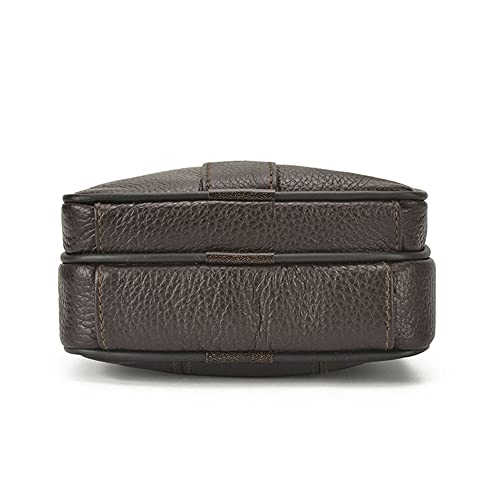 Męska torba na ramię z prawdziwej skóry, torba na pasek, futerał - obrazek 4