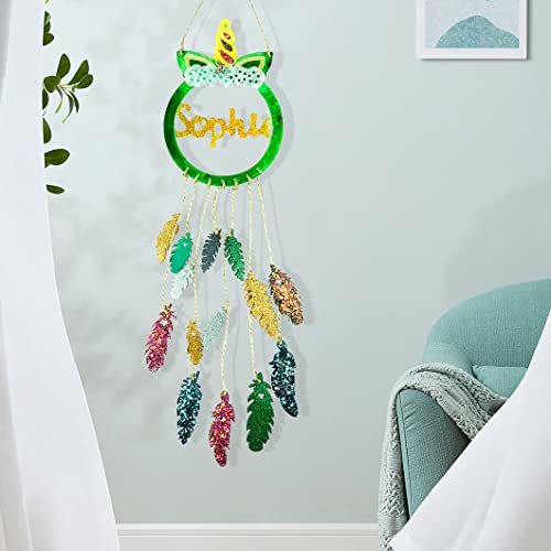 Rolin Roly 2 szt. piórko żywica formy łapacz snów silikonowa forma dzwonki wietrzne żywica żywica żywica biżuteria kryształowe formy do odlewania na ścianie wisząca ozdoba rzemiosło dekoracja domu - obrazek 7