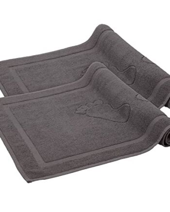 Komfortec Zestaw mat łazienkowych 2 sztuki, mata prysznicowa frotte, z