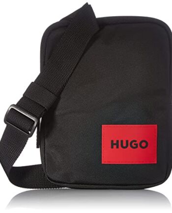 HUGO Męska torba Reporter z zamkiem błyskawicznym, rozmiar uniwersalny, czarny 2, jeden rozmiar