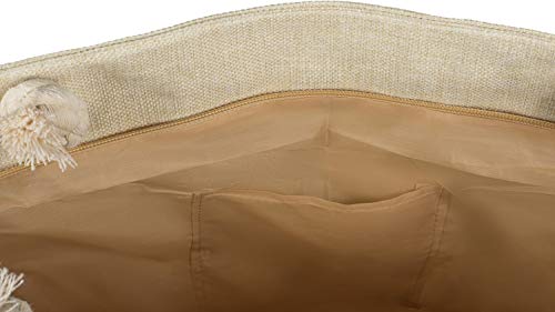 styleBREAKER Damska duża torba plażowa XXL z metalicznym wzorem niesko - obrazek 4