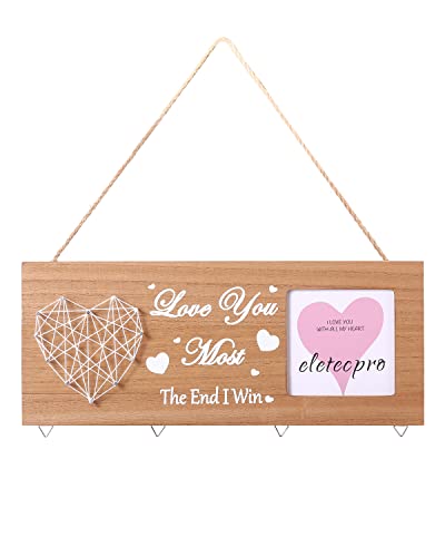 Ramka na zdjęcia, prezenty urodzinowe dla dziewczyny, przyjaciela, drewniana ramka na zdjęcia, kolaż, tablica do mieszkania, dekoracja ścienna, prezent dla niego, pary, ramka na zdjęcia z sercem na jubileusz, ściana ze zdjęciami - obrazek 3