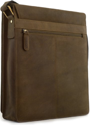 LEABAGS London skórzana torba na ramię I torba na laptopa do 13 cali I - obrazek 6