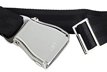 Skybelt Pas samolotowy XXL srebrny/czarny Airline Seatbelt Flying pas
